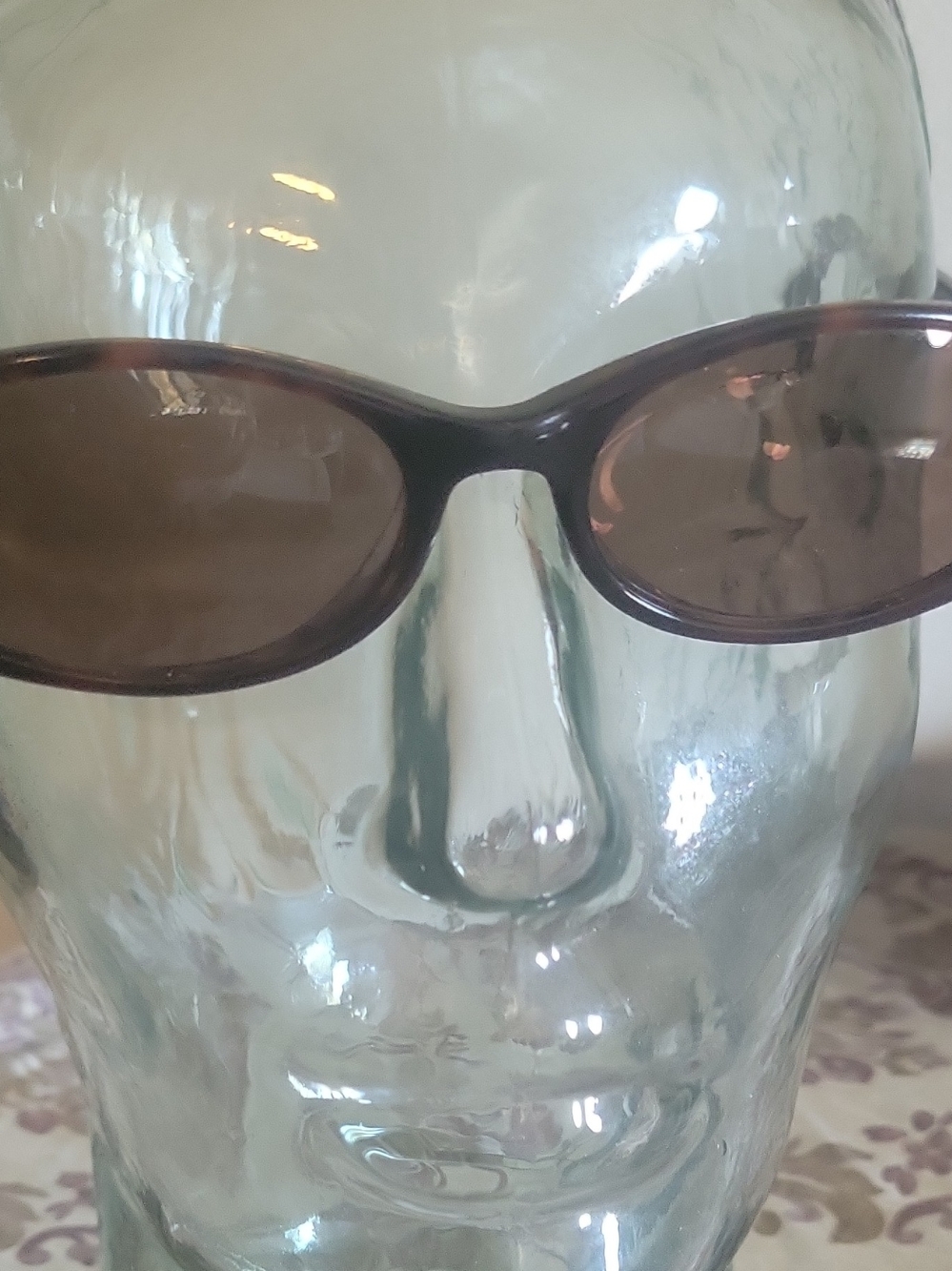 Brown Oval Sunglasses